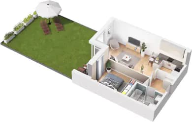 Mieszkanie B.07 z inwestycji Nowa Namiarkowa w Katowice