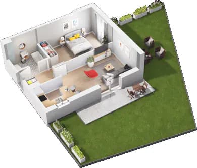 Mieszkanie C.04 z inwestycji Nowa Namiarkowa w Katowice