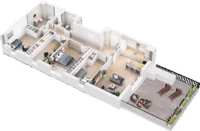 Mieszkanie B.24 z inwestycji Nowa Namiarkowa w Katowice