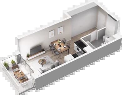 Mieszkanie 61 z inwestycji Bytkowska 3.0 w Katowice