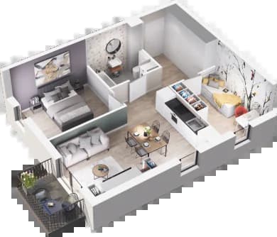 Mieszkanie B1.17 z inwestycji Enklawa Bukowa II w Kraków