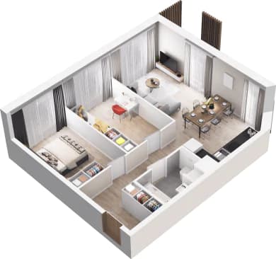 Mieszkanie 16 z inwestycji Bytkowska 4.0 w Katowice