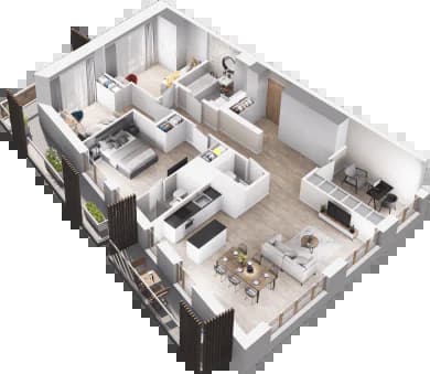 Mieszkanie 19-20 z inwestycji Bytkowska 4.0 w Katowice