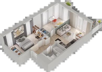 Mieszkanie 86 z inwestycji Semiramis w Katowice