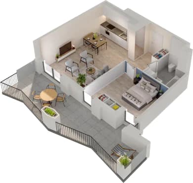 Mieszkanie 94 z inwestycji Semiramis w Katowice Mieszkanie 94 z inwestycji Semiramis w Katowice