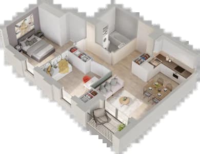 Mieszkanie 126 z inwestycji Semiramis w Katowice