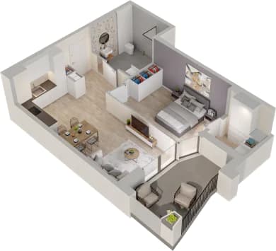 Mieszkanie 136 z inwestycji Semiramis w Katowice