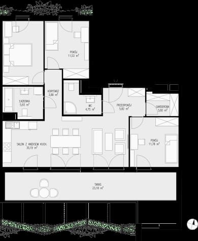 Mieszkanie 151 z inwestycji Semiramis w Katowice