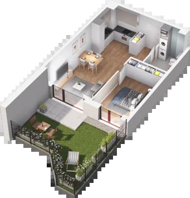 Mieszkanie 117 z inwestycji Mikusińskiego 25 w Katowice