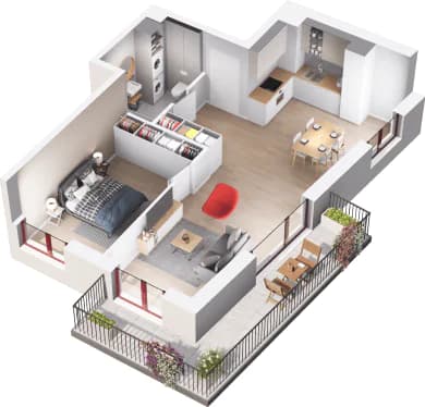 Mieszkanie 130 z inwestycji Mikusińskiego 25 w Katowice