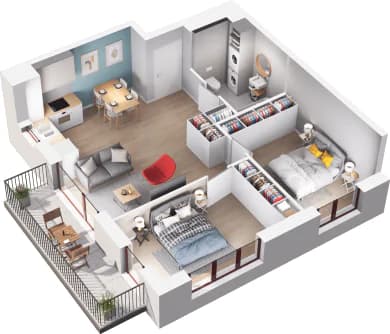 Mieszkanie 81 z inwestycji Mikusińskiego 25 w Katowice Mieszkanie 81 z inwestycji Mikusińskiego 25 w Katowice