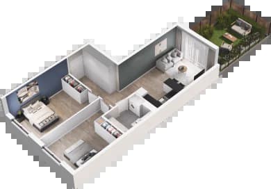 Mieszkanie C0.12 z inwestycji Enklawa Bukowa II w Kraków