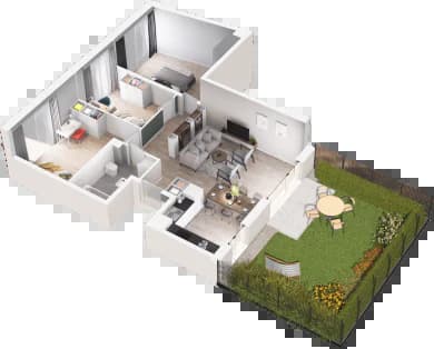 Mieszkanie F2-16 z inwestycji Na Koszutce II w Katowice Mieszkanie F2-16 z inwestycji Na Koszutce II w Katowice