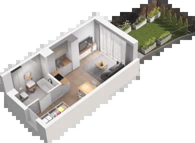 Mieszkanie 112 z inwestycji Mikusińskiego 25 w Katowice Mieszkanie 112 z inwestycji Mikusińskiego 25 w Katowice