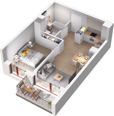 Mieszkanie 75 z inwestycji Mikusińskiego 25 w Katowice Mieszkanie 75 z inwestycji Mikusińskiego 25 w Katowice