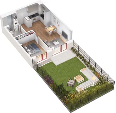 Mieszkanie 10 z inwestycji Mikusińskiego 25 w Katowice Mieszkanie 10 z inwestycji Mikusińskiego 25 w Katowice