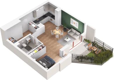 Mieszkanie 2 z inwestycji Mikusińskiego 25 w Katowice Mieszkanie 2 z inwestycji Mikusińskiego 25 w Katowice