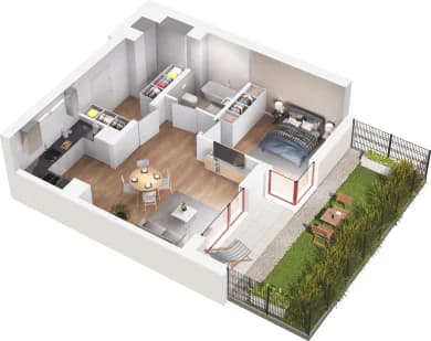Mieszkanie 1 z inwestycji Mikusińskiego 25 w Katowice Mieszkanie 1 z inwestycji Mikusińskiego 25 w Katowice