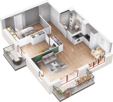 Mieszkanie 13 z inwestycji Mikusińskiego 25 w Katowice Mieszkanie 13 z inwestycji Mikusińskiego 25 w Katowice
