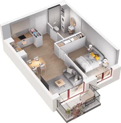 Mieszkanie 31 z inwestycji Mikusińskiego 25 w Katowice Mieszkanie 31 z inwestycji Mikusińskiego 25 w Katowice