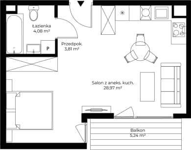 Mieszkanie 37 z inwestycji Mikusińskiego 25 w Katowice Mieszkanie 37 z inwestycji Mikusińskiego 25 w Katowice