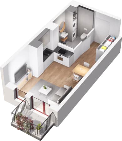 Mieszkanie 159 z inwestycji Mikusińskiego 25 w Katowice Mieszkanie 159 z inwestycji Mikusińskiego 25 w Katowice