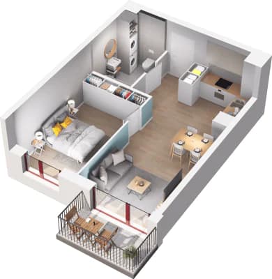 Mieszkanie 49 z inwestycji Mikusińskiego 25 w Katowice Mieszkanie 49 z inwestycji Mikusińskiego 25 w Katowice